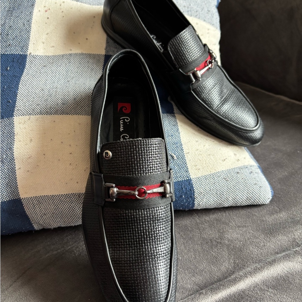Pierre Cardin Black leather loafers